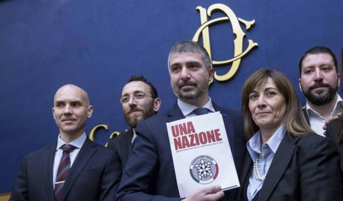 Casapound esulta per Salvini: fa benissimo, ora riuniamo tutti i sovranisti