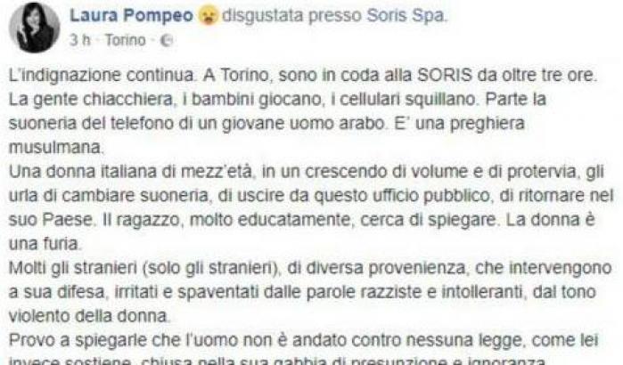 Ha la suoneria del telefono araba, insulti al proprietario: "torna al tuo Paese"