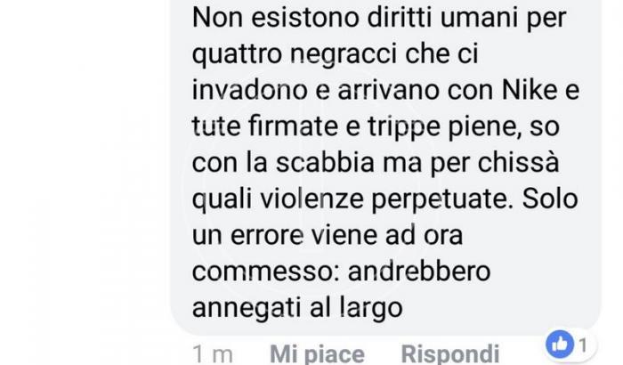 "I migranti negracci andrebbero annegati al largo": il post razzista su Fb di un medico