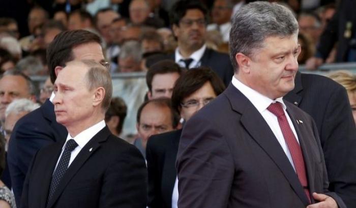 Vladimir Putin e Petro Poroshenko