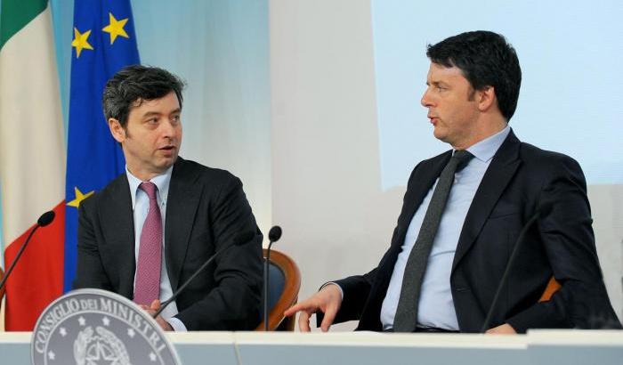 Andrea Orlando e Matteo Renzi