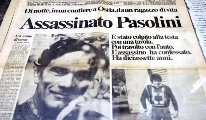 Il giornale che annuncia la morte di Pasolini