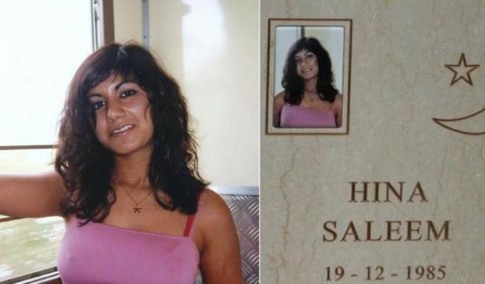 La foto sulla tomba di Hina Saleem
