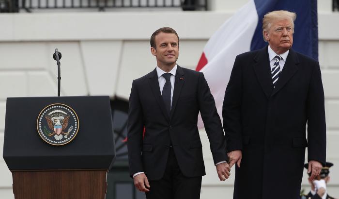000511AB-emmanuel-macron-e-donald-trump Emmanuel Macron e Donald Trump