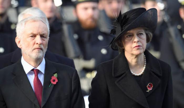 Corbyn e May