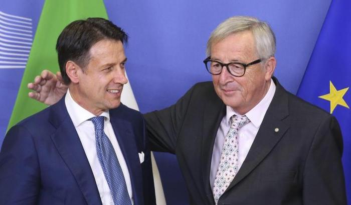 Giuseppe Conte e Jean Claude Juncker