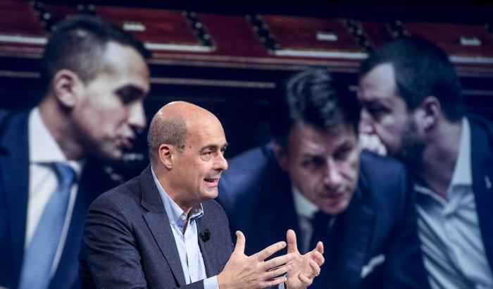 Zingaretti farà la sua fortuna sulle divisioni Lega-M5s