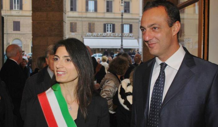 Marcello De Vito con la Sindaca Raggi