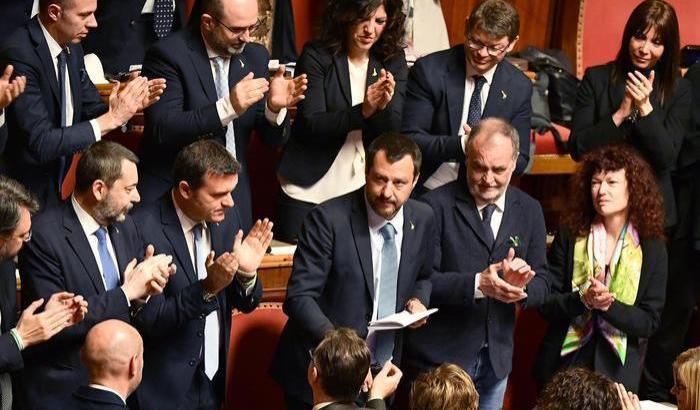 Salvini in Senato