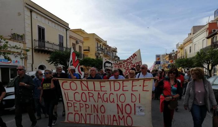 Corteo per Peppino Impastato