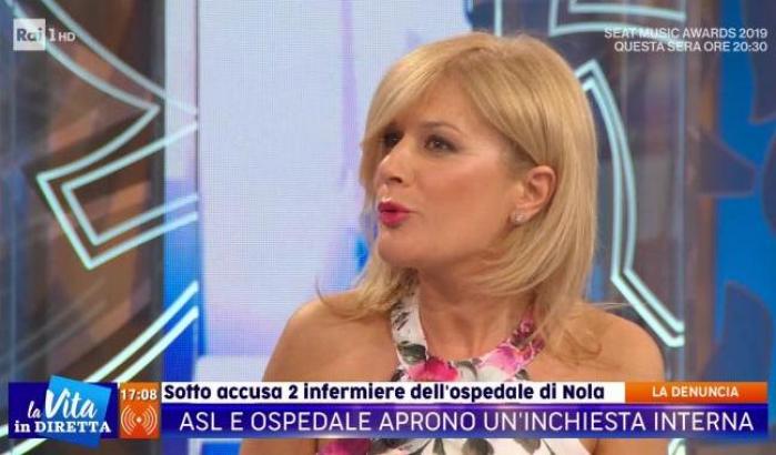 Simona Arrigoni su 'La Vita in diretta'