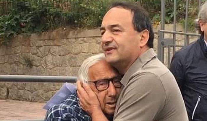 Mimmo Lucano col padre