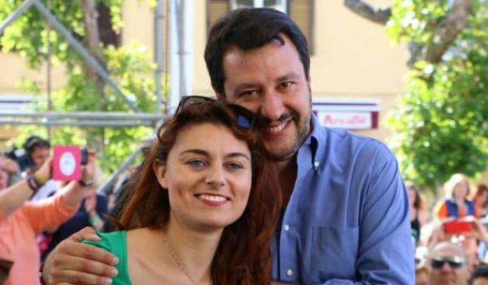 Susanna Ceccardi con Matteo Salvini