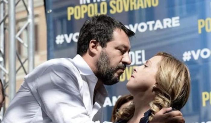 Matteo Salvini e Giorgia Meloni