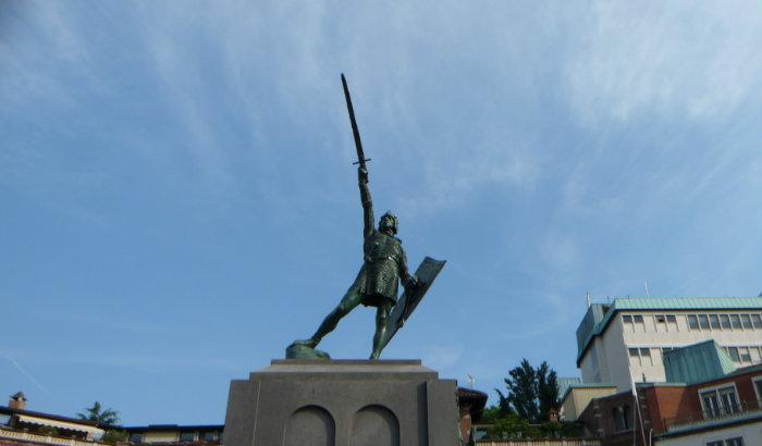 La statua di Alberto da Giussano a Legnano