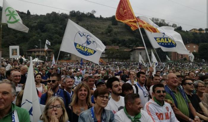 Manifestazione leghista a Pontida