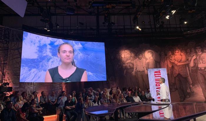 Carola Rackete a Piazza Pulita