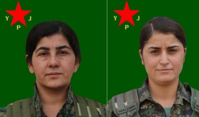 Ceylan Aşkan e Sakîna Mıhemed le due combattenti Ypj uccise