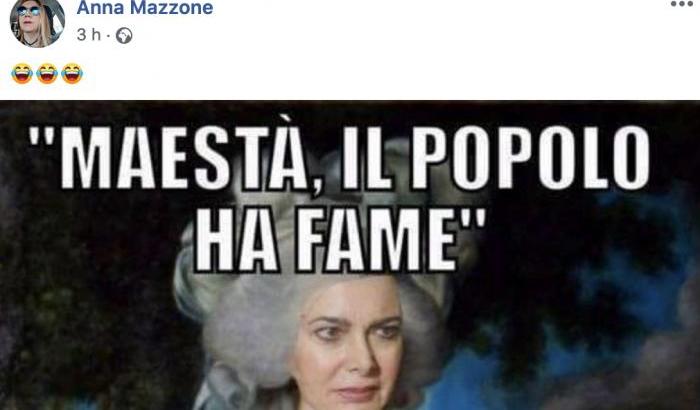 La giornalista del Tg2 irride sui social Boldrini e Segre. Anzaldi: che dice Salini?