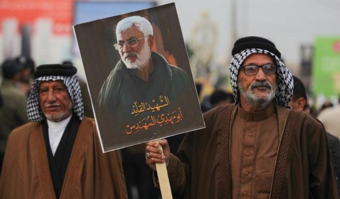 Manifestazione di protesta per l'assassinio di Qassem Soleimani