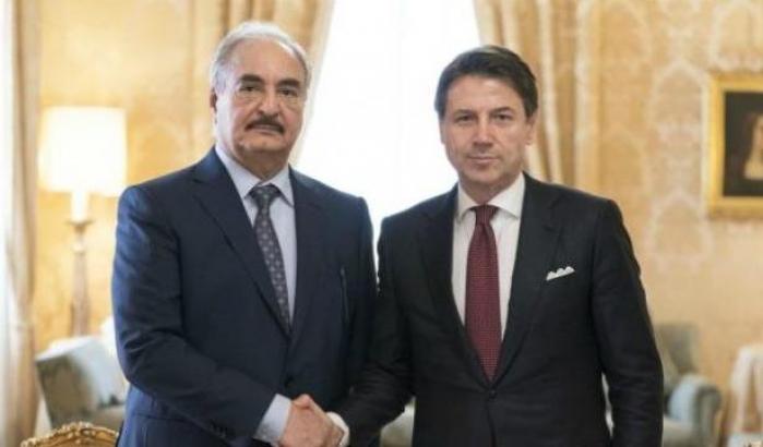 Haftar a Palazzo Chigi da Conte, ma Serraj cancella l'incontro