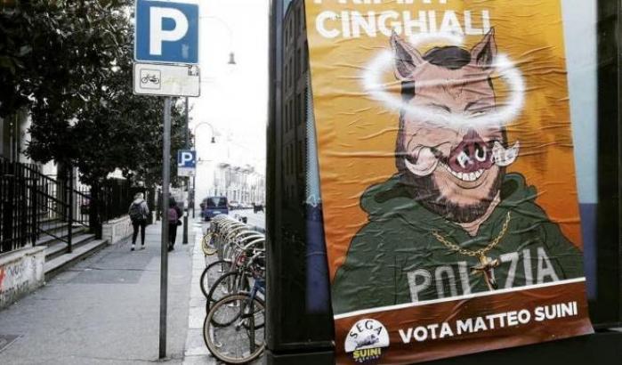 "Vota Matteo Suini": i manifesti parodia fanno infuriare il permaloso Salvini