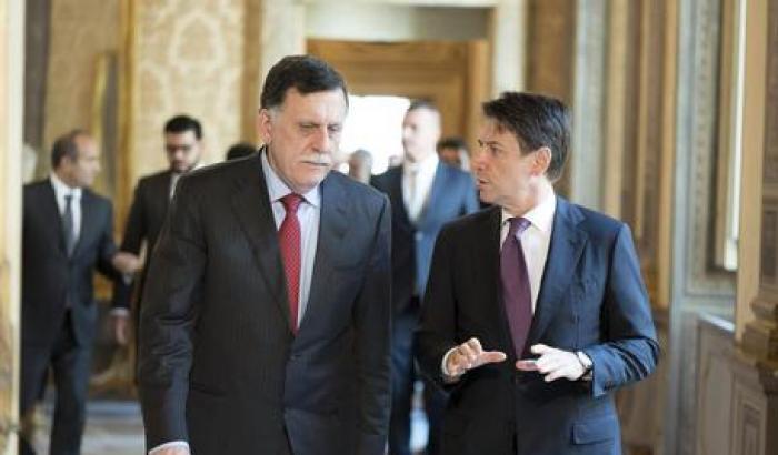 Dopo il pasticcio diplomatico, Conte tenta di rimediare: incontro con Sarraj a Palazzo Chigi