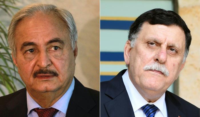 Haftar e Sarraj