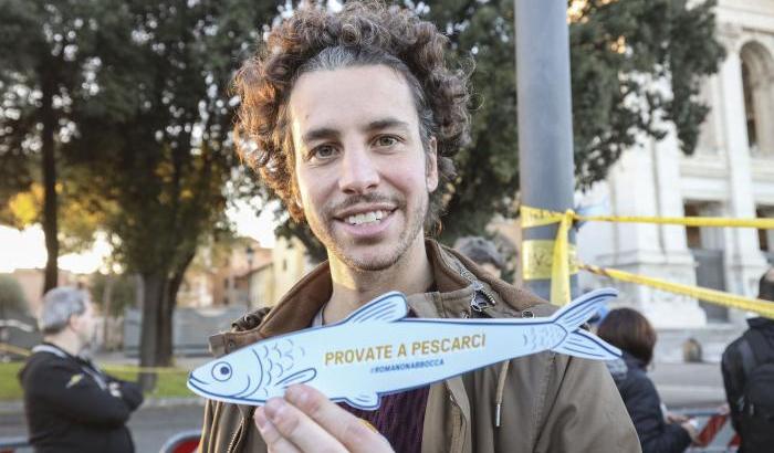 Il portavoce delle Sardine Mattia Santori