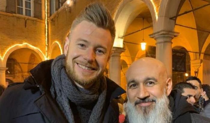 Zaytsev di nuovo con Bonaccini: "L'Italia ha bisogno delle Sardine"