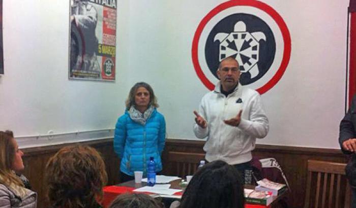 Pietro Cappellari ad una iniziativa di CasaPound