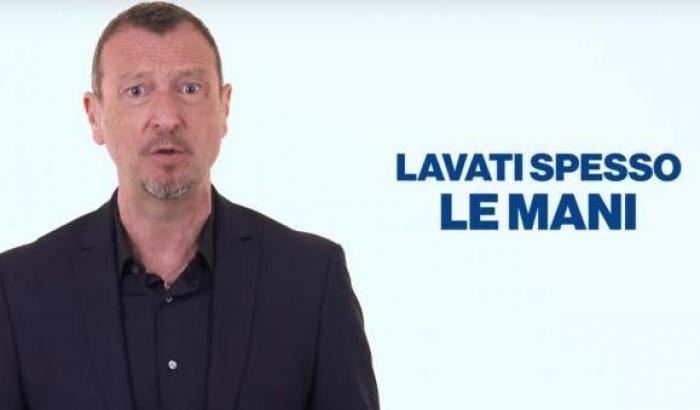 Amadeus nello spot Rai