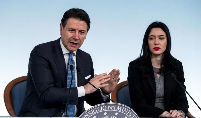 Il premier Conte e la Ministra Azzolina