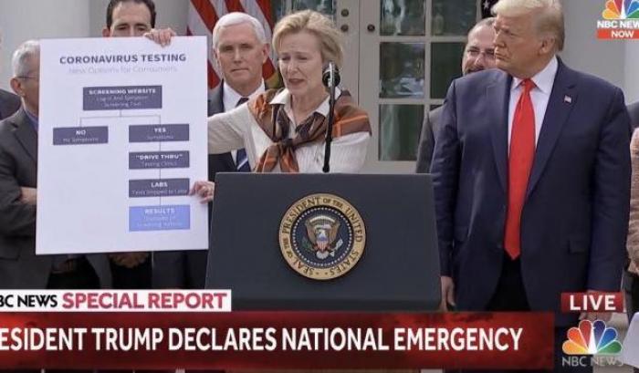 Trump dichiara l'emergenza coronavirus e si auto-loda: "Ho chiuso i confini"