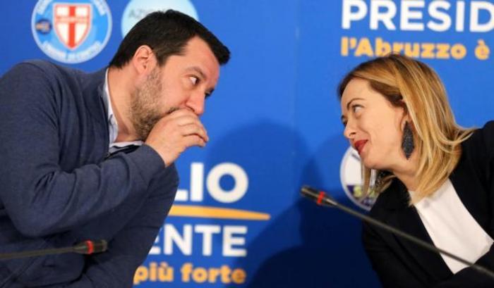 Salvini vuole un governo ponte ma il primo 'no' arriva da Meloni