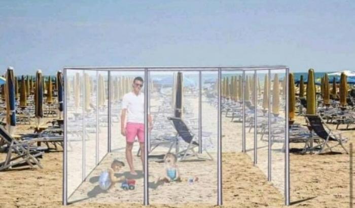 Box in plexiglass in spiaggia, l'ipotesi per l'estate segnata dal Coronavirus