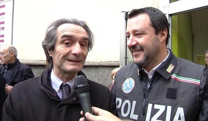 Il livore di Salvini: "Vergogna i magistrati mettono nel mirino Fontana e non Zingaretti..."