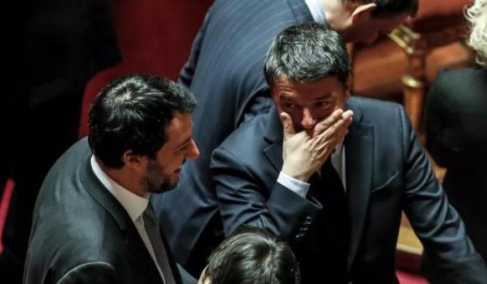 Renzi-Salvini, in Senato prove tecniche di un'alleanza contro Conte