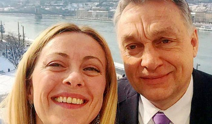 Viktor Orban e Giorgia Meloni