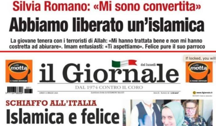 La prima pagina de Il Giornale