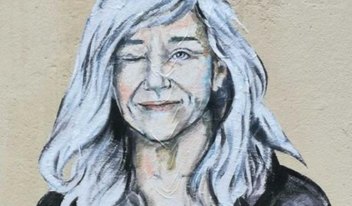 Il murale di Giovanna Botteri