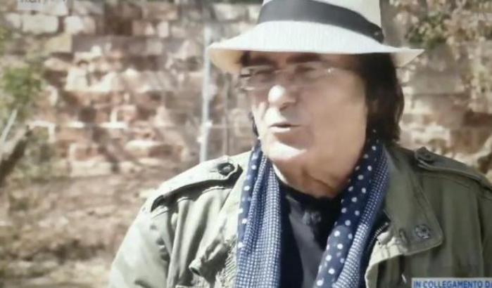 Al Bano su Rai Uno: "L'uomo ha distrutto i dinosauri, figuriamoci se non distruggerà un piccolo virus"