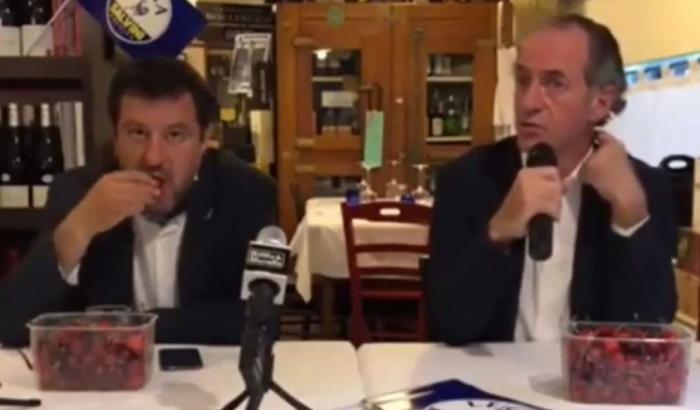 Salvini le ciliegie e i bambini morti: "Avevo fame, potrò mangiare?"