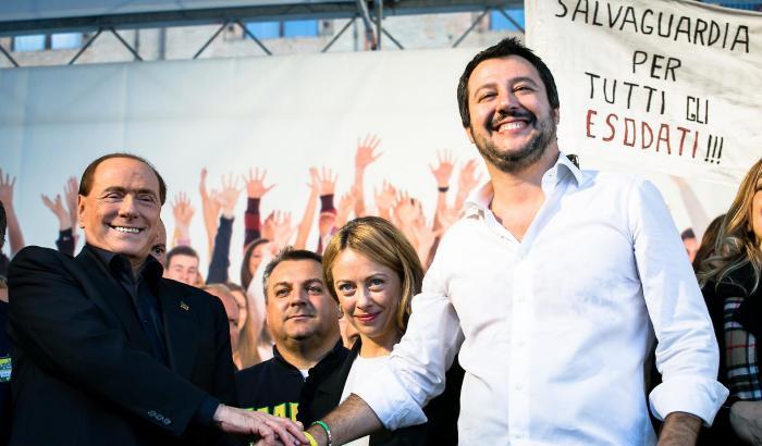 Berlusconi, Meloni e Salvini