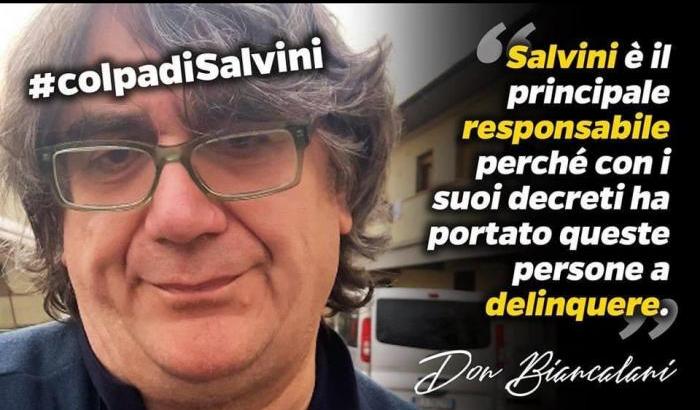 I post di Salvini contro don Biancalani