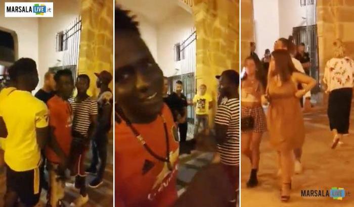 Razzismo a Marsala (fotogramma di Marsala Live)