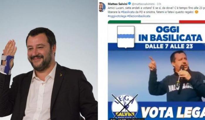 Salvini rompe il silenzio elettorale prima delle elezioni in Basilicata