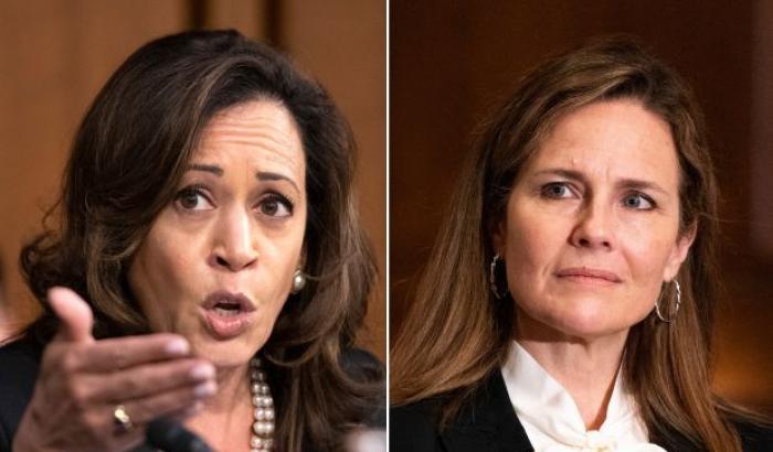 Kamala Harris e Amy Coney Barrett