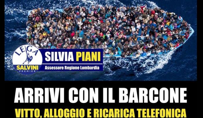 Il post dell'assessore leghista Silvia Piani