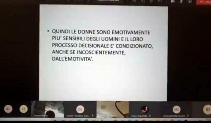 Il sessismo del docente: le decisioni prese dalle donne condizionate dall'emotività